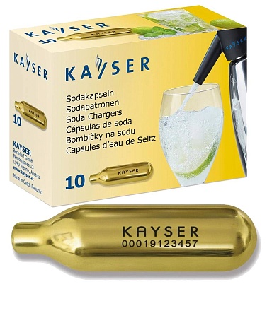 Набор баллончиков для сифона для газирования воды Kayser, 30 шт