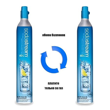Баллон CO2 Sodastream (Заправка и обмен)