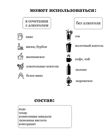 Сироп SWEETfill Миндаль 500мл.